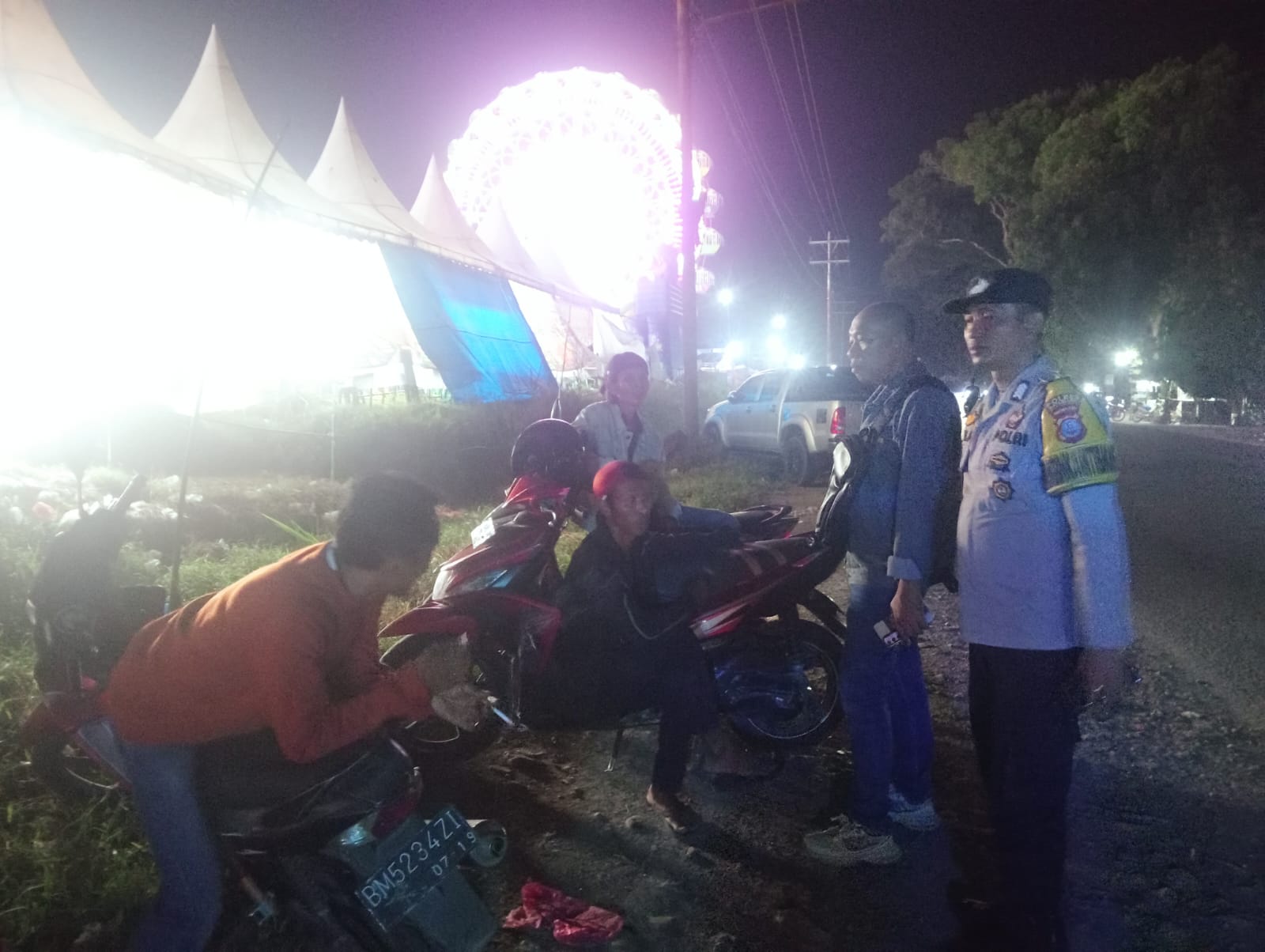 Polsek Air Putih Patroli Titik Rawan, Antisipasi Balap Liar, Begal Dan Tawuran