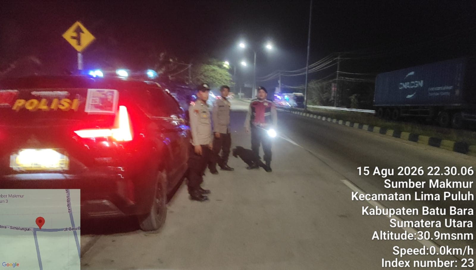 Polsek Lima Puluh Patroli Mobile, Antisipasi Tawuran Dan Kejahatan Di Jalinsum Serta Area Exit Tol