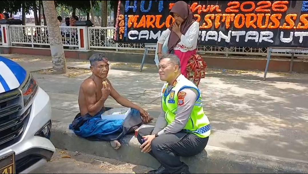 Sat Lantas Polres Pematangsiantar Amankan Lalu Lintas Sekitar Lapangan H. Adam Malik Saat Peringatan HUT RI Ke-81