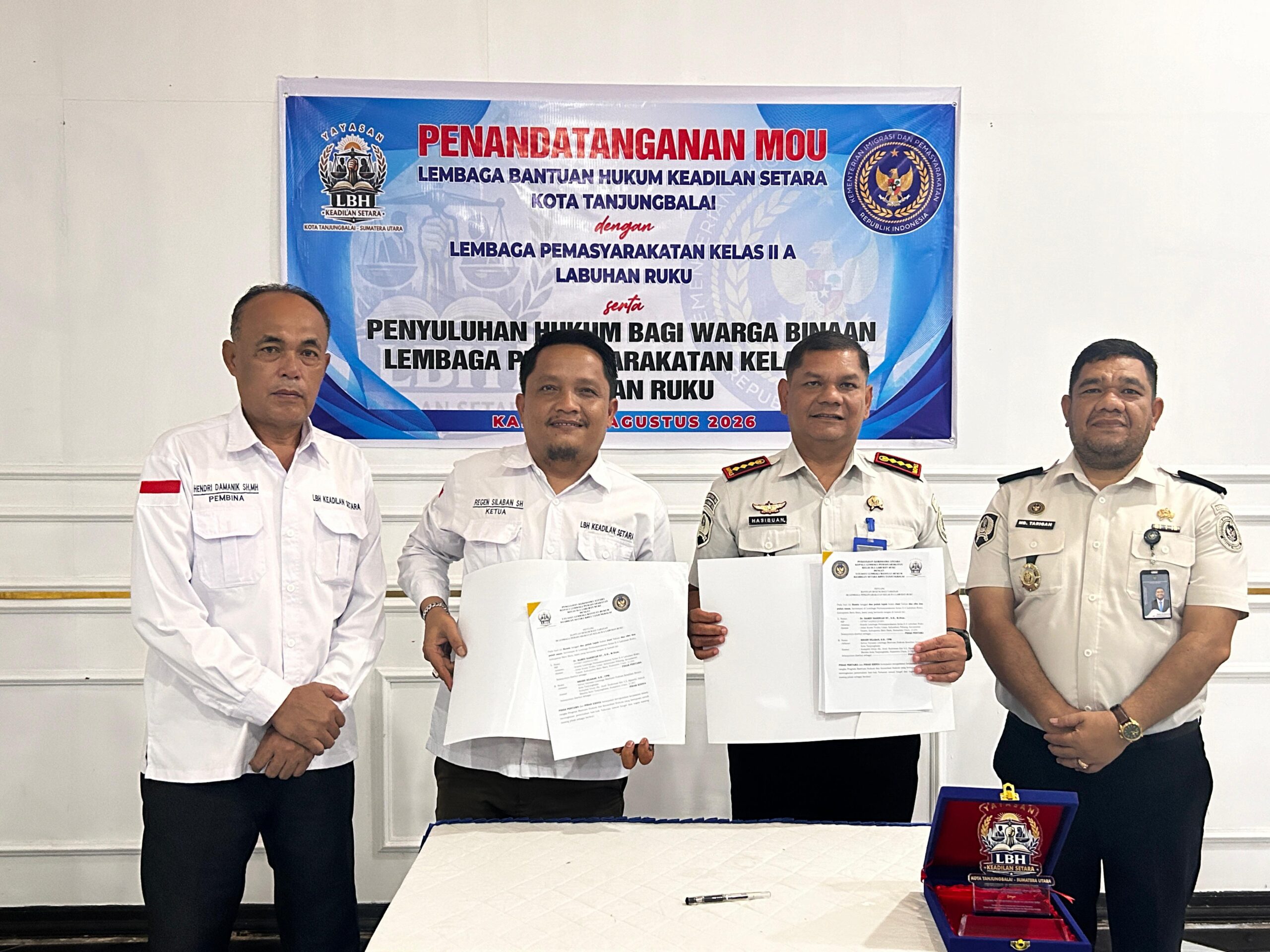 Lapas Labuhan Ruku Jalin Kerja Sama dengan LBH Keadilan Setara, Perkuat Pendampingan Hukum bagi Tahanan