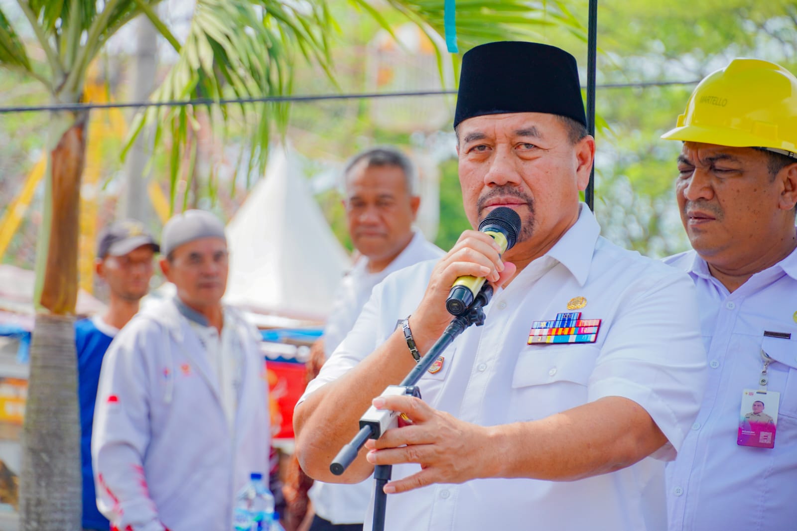 Bupati Batu Bara Letakkan Batu Pertama Pembangunan Videotron di Sei Bejangkar, Dukung Penyebaran Informasi Publik*