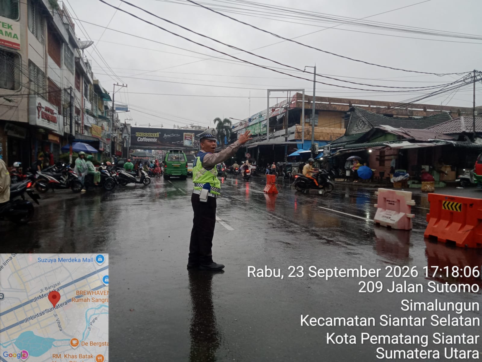 Sat Lantas Polres Pematangsiantar Amankan Pos Padat Sore, Kelancaran Arus Lalu Lintas Terjaga
