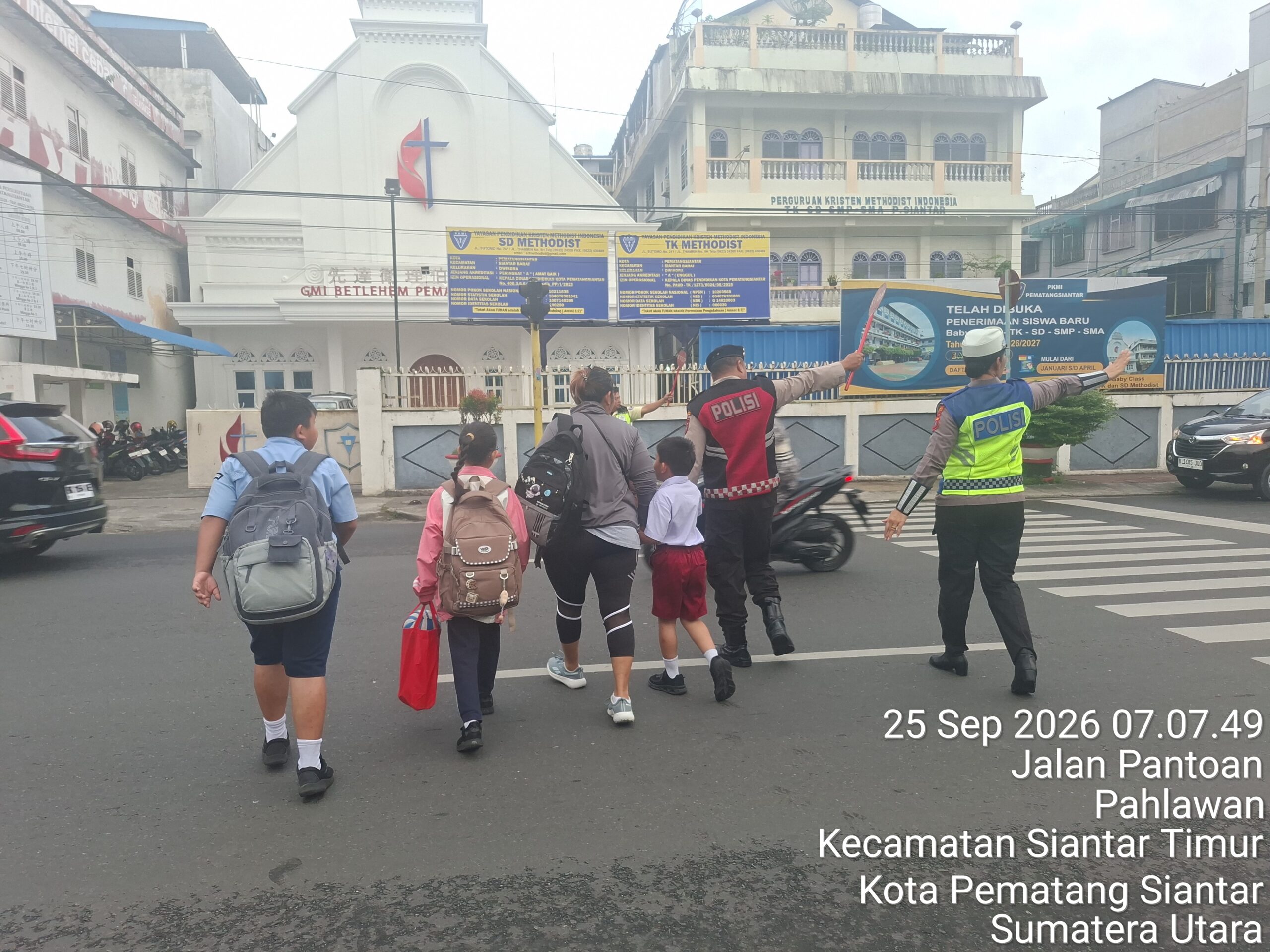 Sat Lantas Polres Pematangsiantar Amankan Pos Padat Pagi di 35 Titik, Arus Lalu Lintas Terkendali