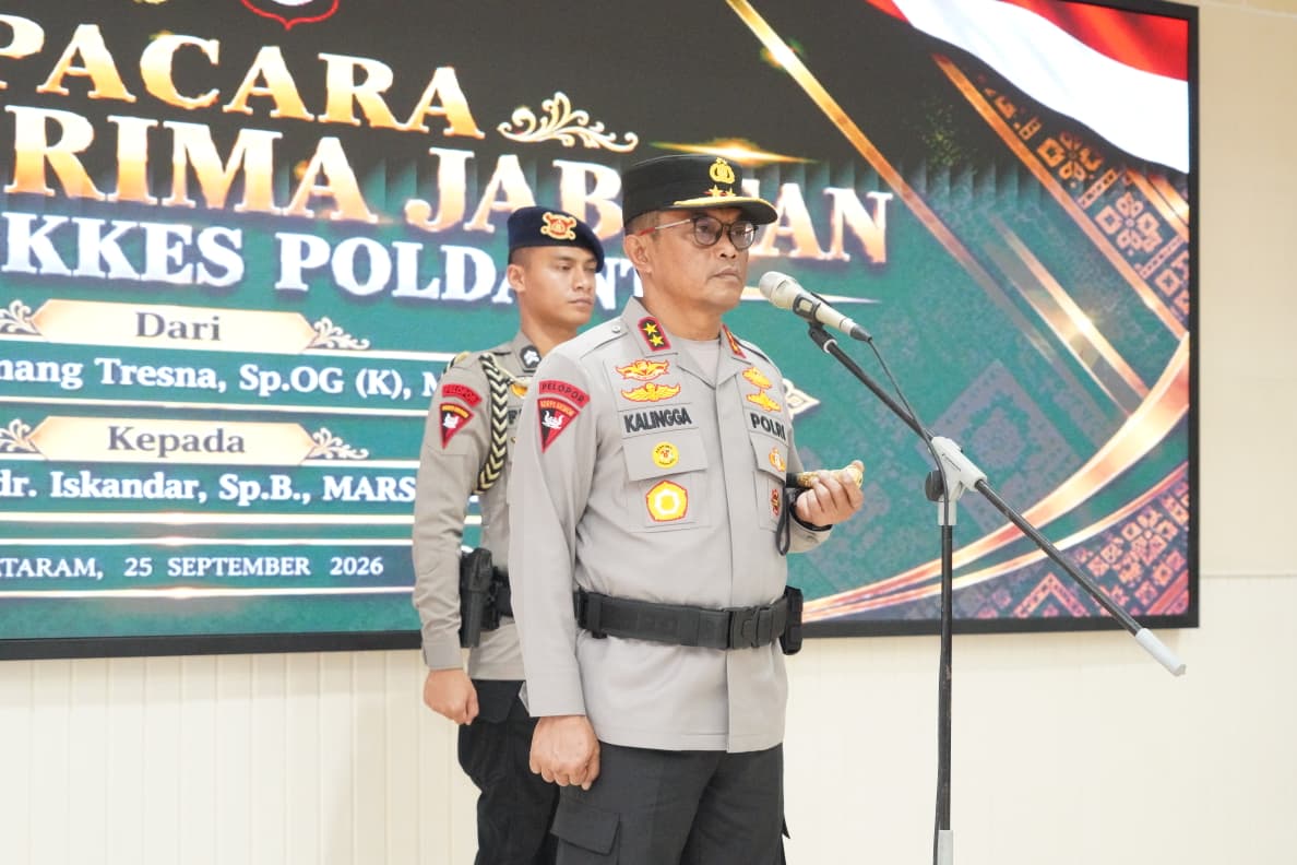 Sertijab Kabiddokkes Polda NTB, Kombes Iskandar Gantikan Kombes Komang Tresna