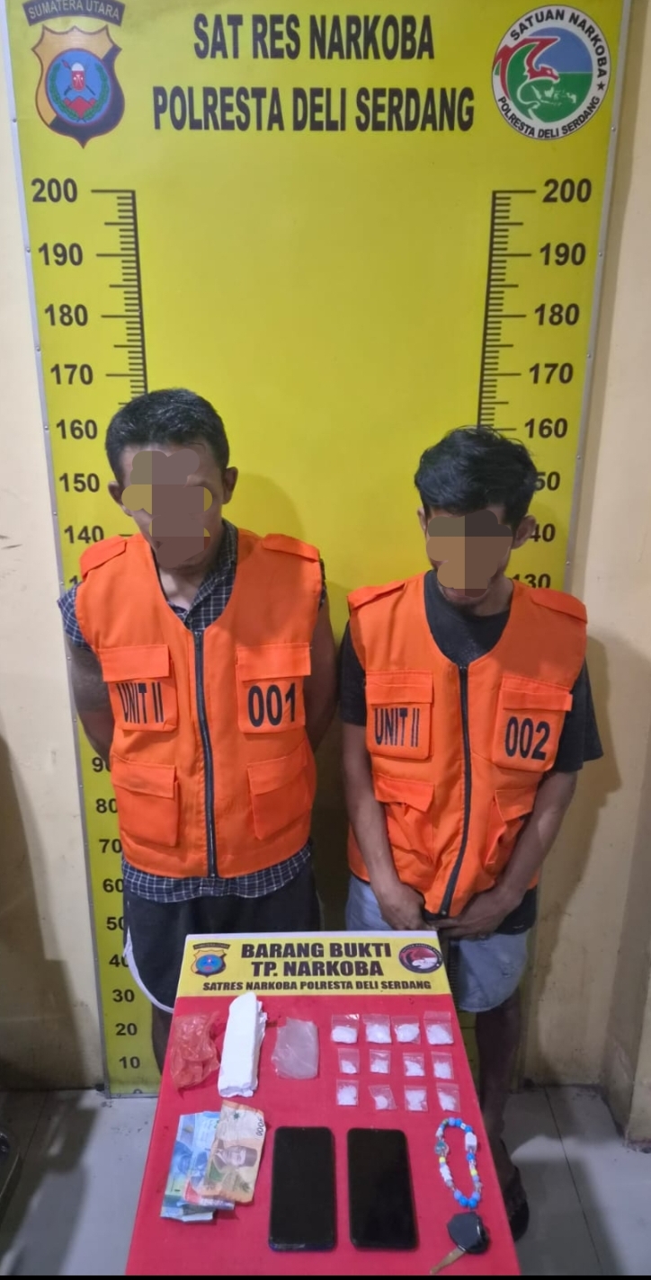 Polresta Deli Serdang Tangkap Pengedar Sabu Pantai Labu