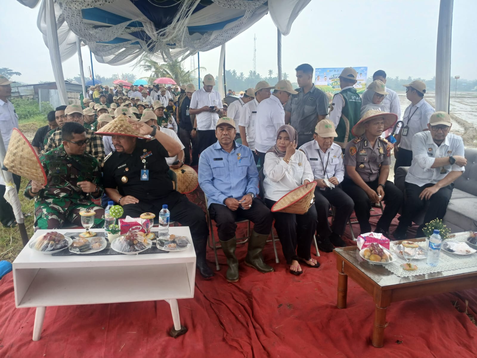 Kapolsek Air Putih Hadiri Gerakan Tanam Padi PM-AAS Menuju 37.768 Hektare