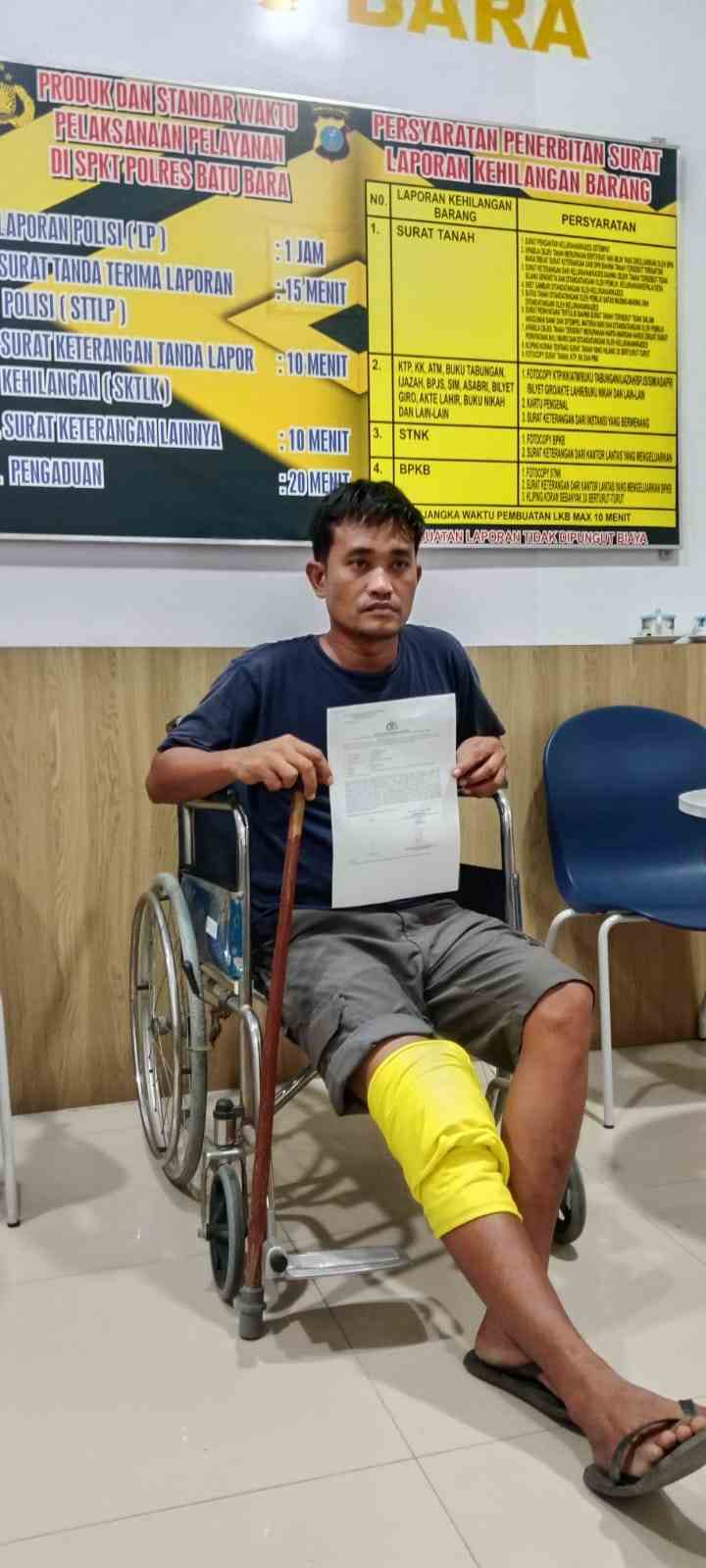Melerai Perkelahian, Anggota Bapera Batu Bara Dibacok Senjata Tajam: Pelaku Langsung Diringkus Polisi